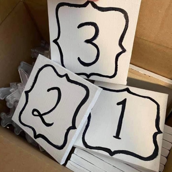 Canvas table numbers - Picture 1 of 2